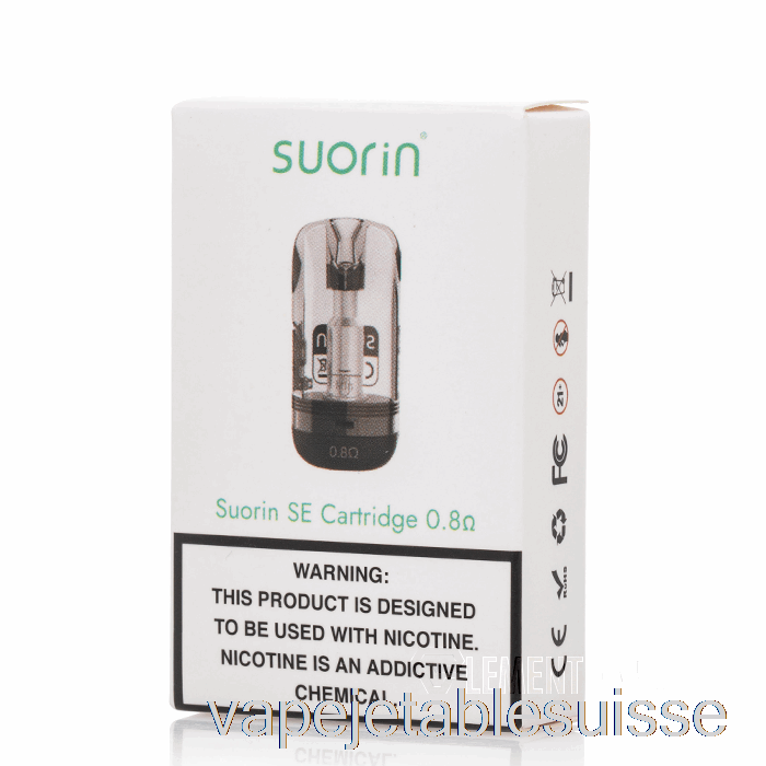 Vape Suisse Suorin Se Dosettes De Remplacement Dosettes 0,8ohm